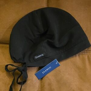 Black Jaanuu Scrub Cap-Brand New with Tags. One Size Fits Most. Tie Closure.